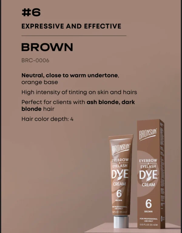 ⁦קרם צביעה לגבות וריסים, צבע לריסים וגבות- Browsun eyebrow and eyelashes- Cream Dye⁩ – תמונה ⁦3⁩